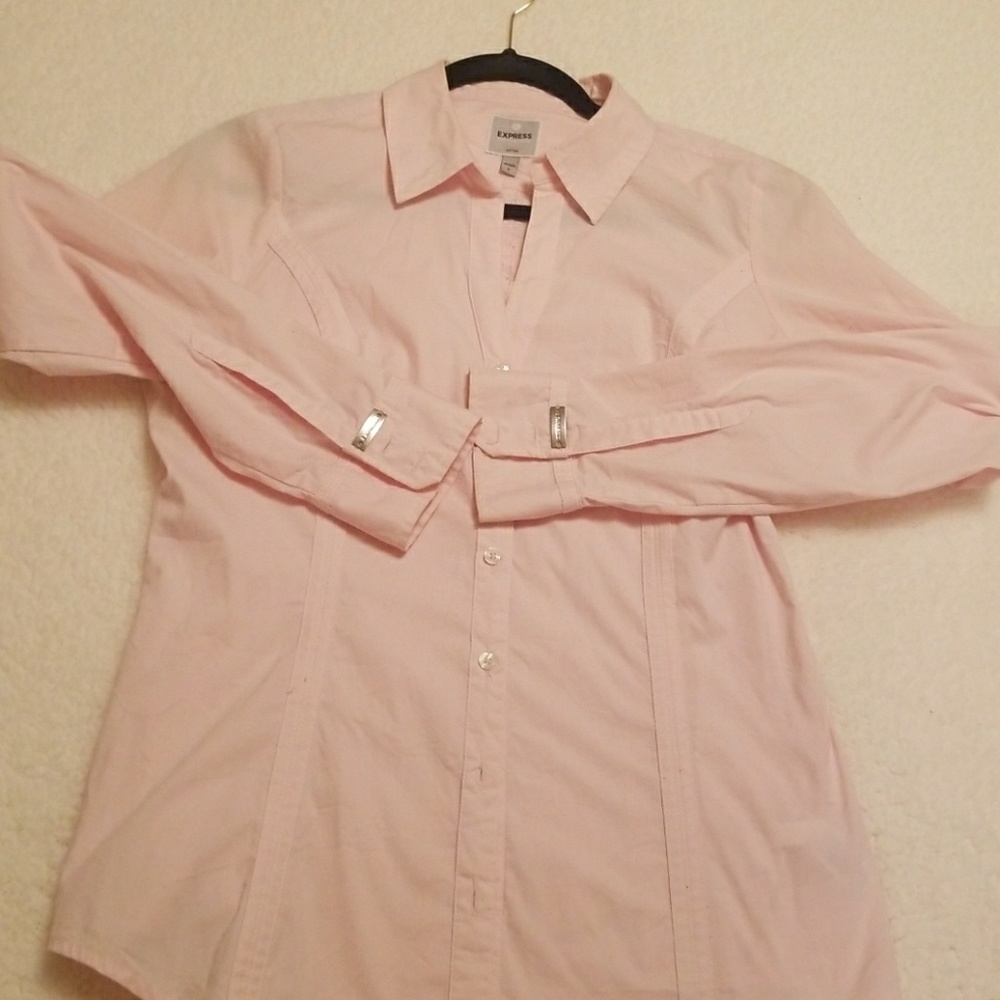 Express Essential Fitted Dress Shirt